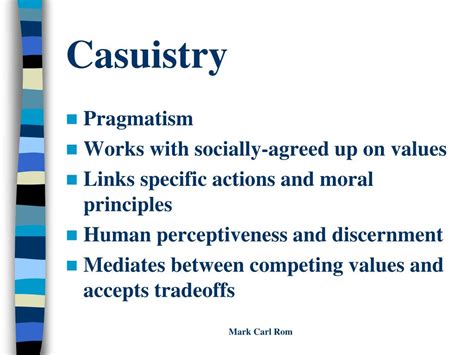 examples of casuistry ethics.